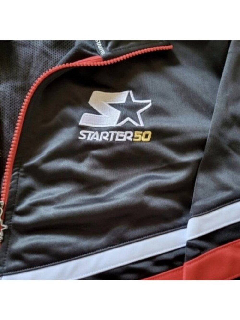 STARTER X Budweiser 50th Anniversary Full Zip Jacket Black Label Red 072026 - Picture 5 of 10
